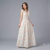 پیراهن بلند حریر نخ استر دار حلقه ای . قد کار . 130