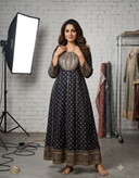 پیراهن کورتایی هندی کار شده
