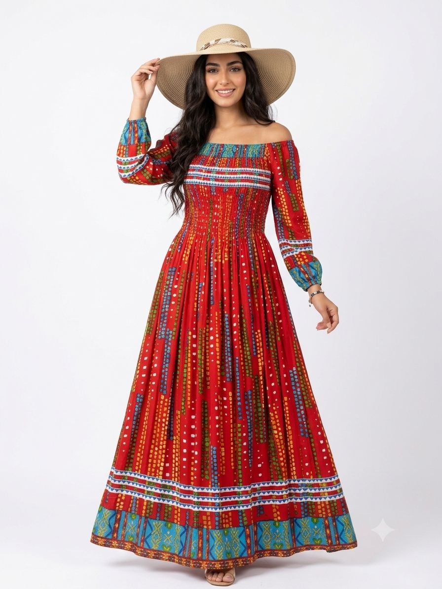 پیراهن نخی کریشه